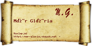 Már Glória névjegykártya